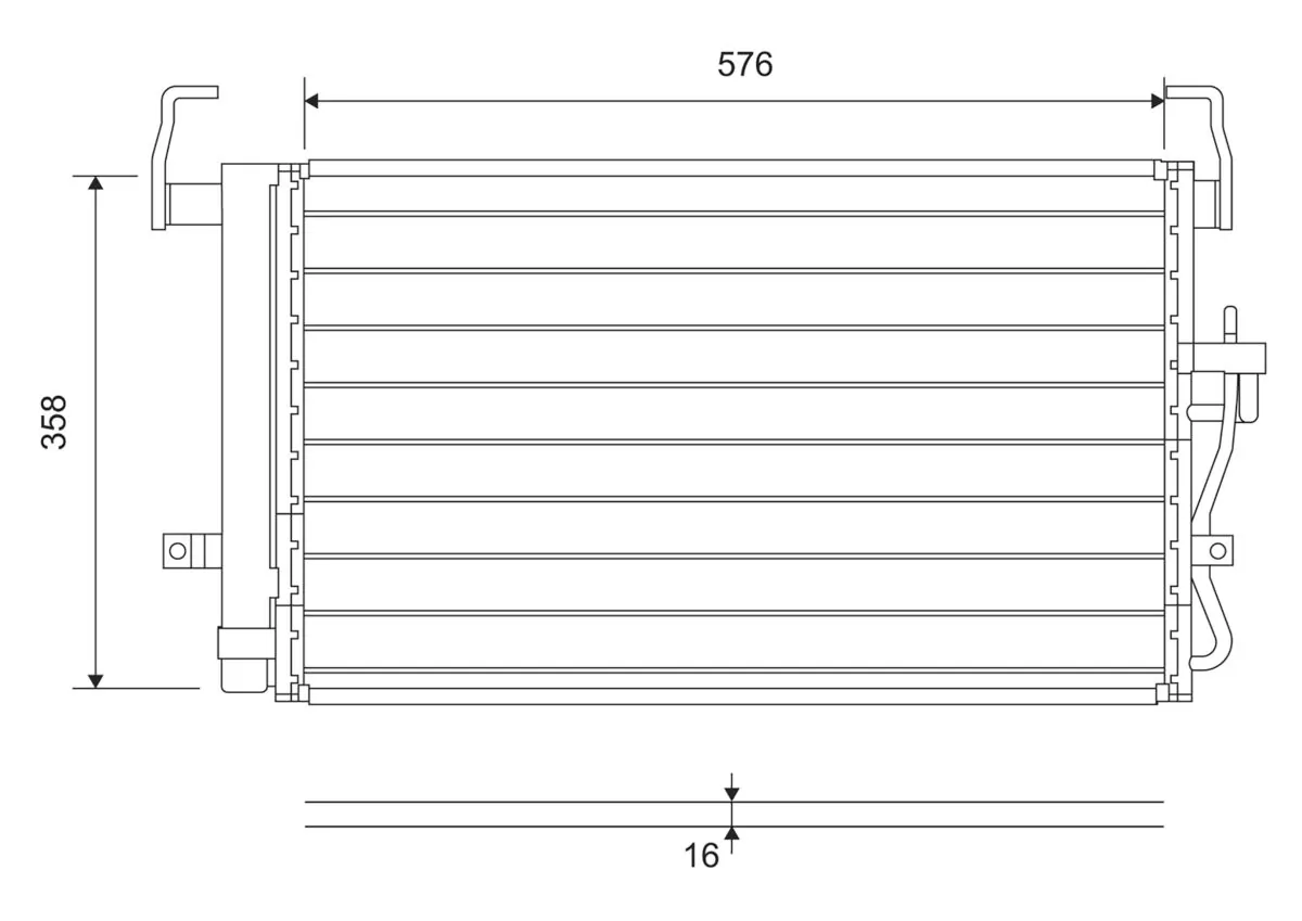 Condenser, air conditioning