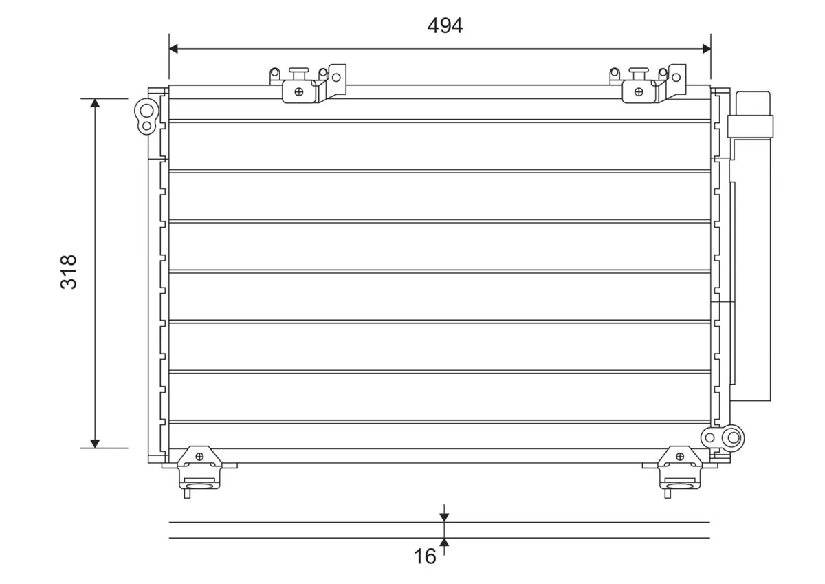 Condenser, air conditioning
