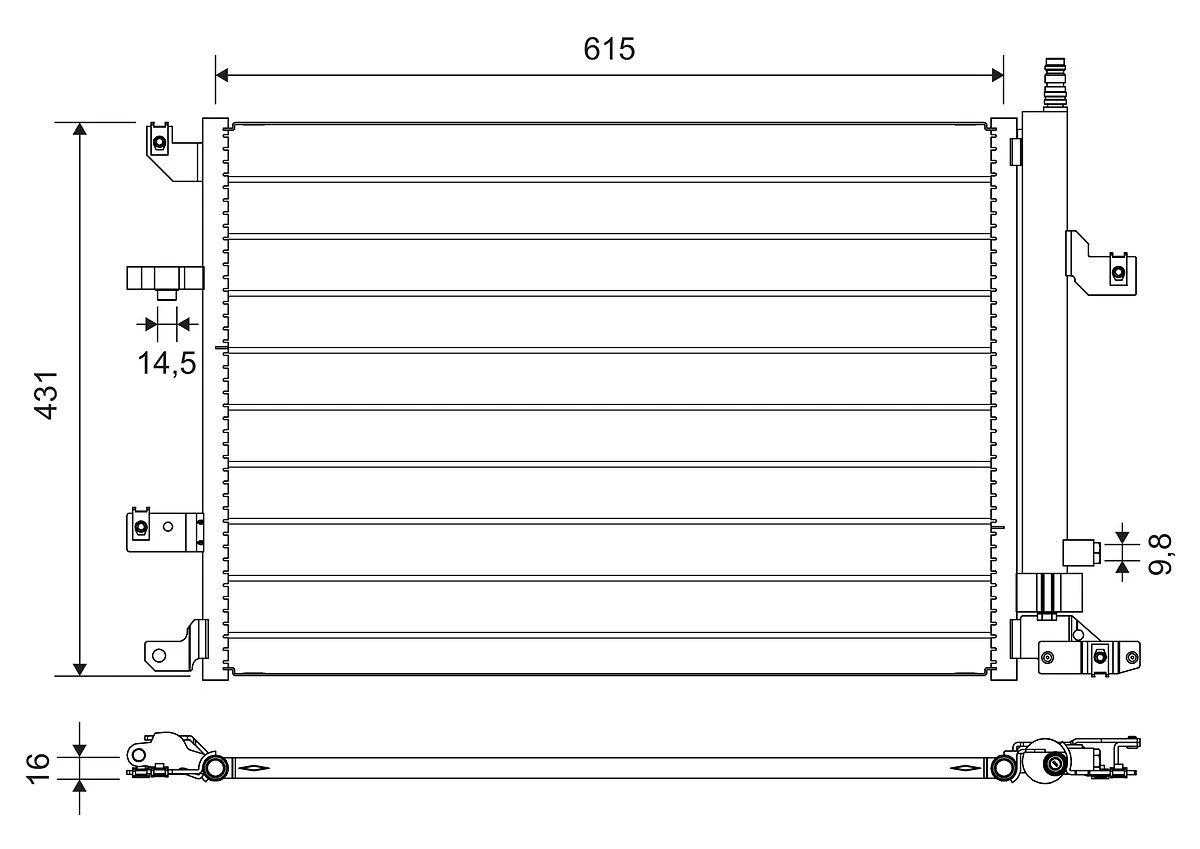 Condenser, air conditioning