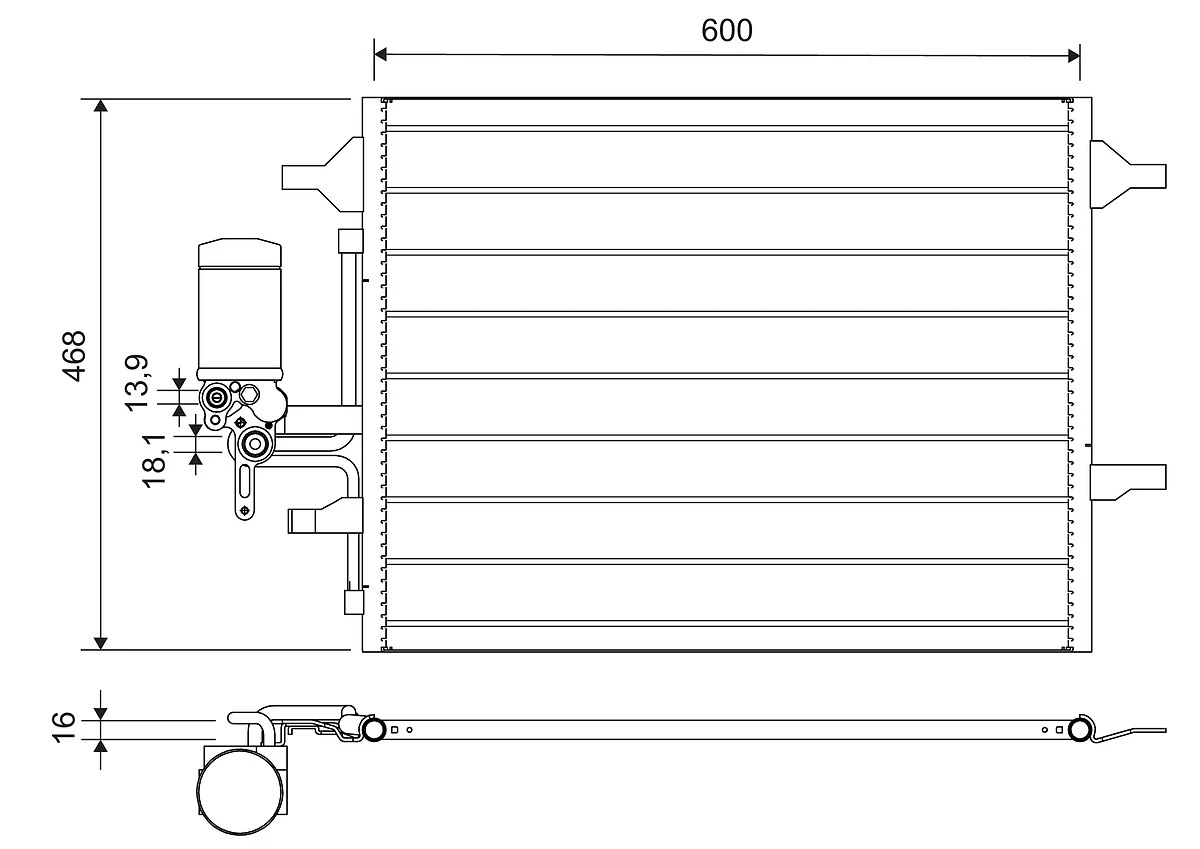 Condenser, air conditioning