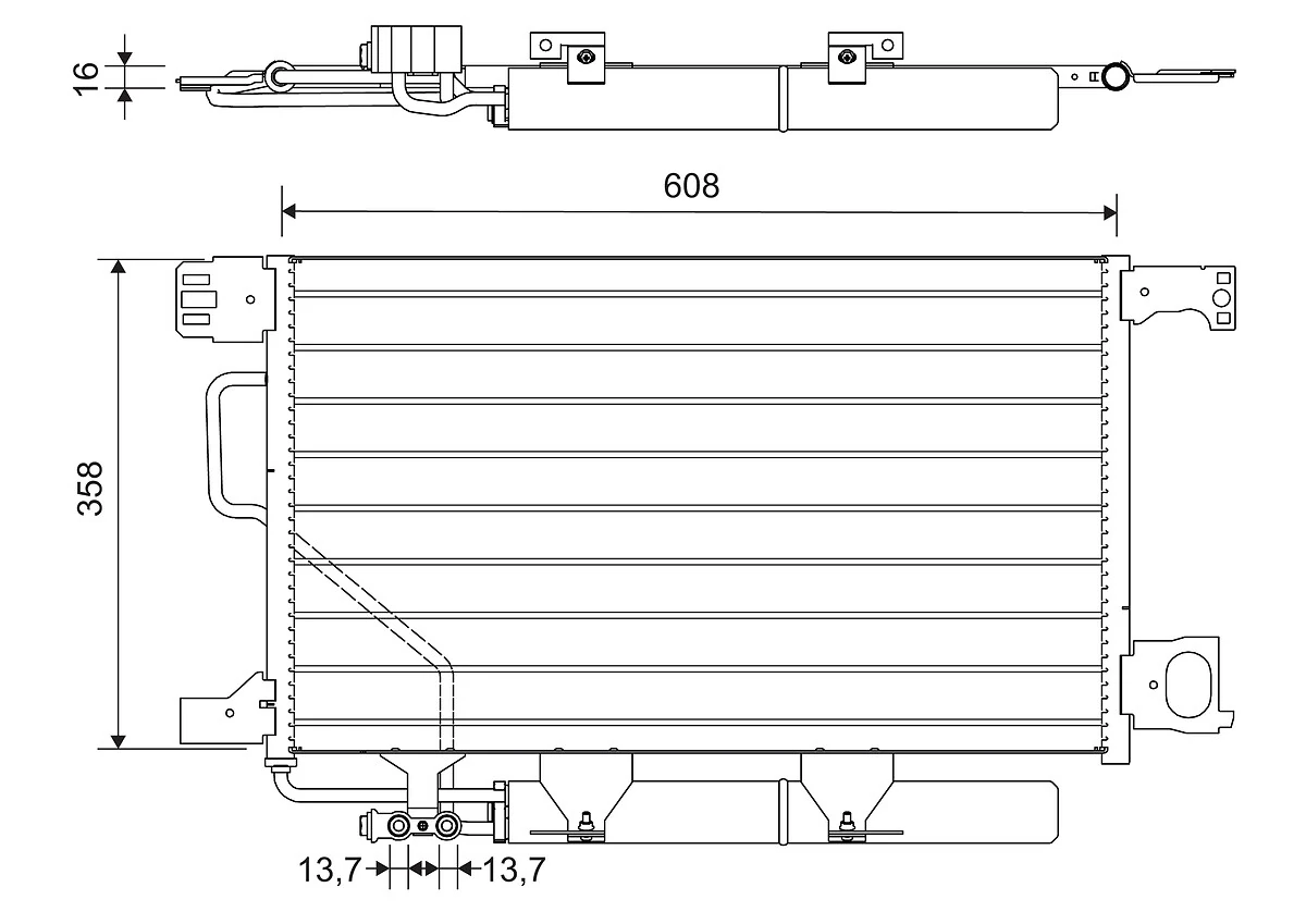 Condenser, air conditioning