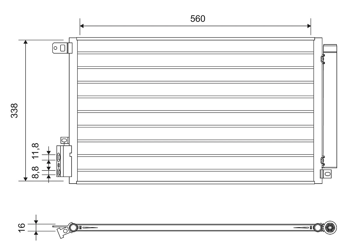 Condenser, air conditioning
