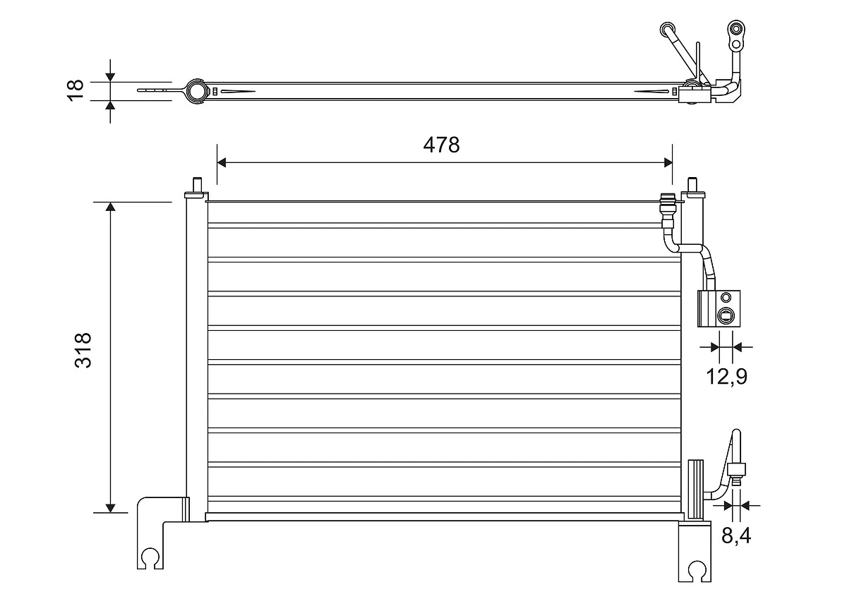 Condenser, air conditioning
