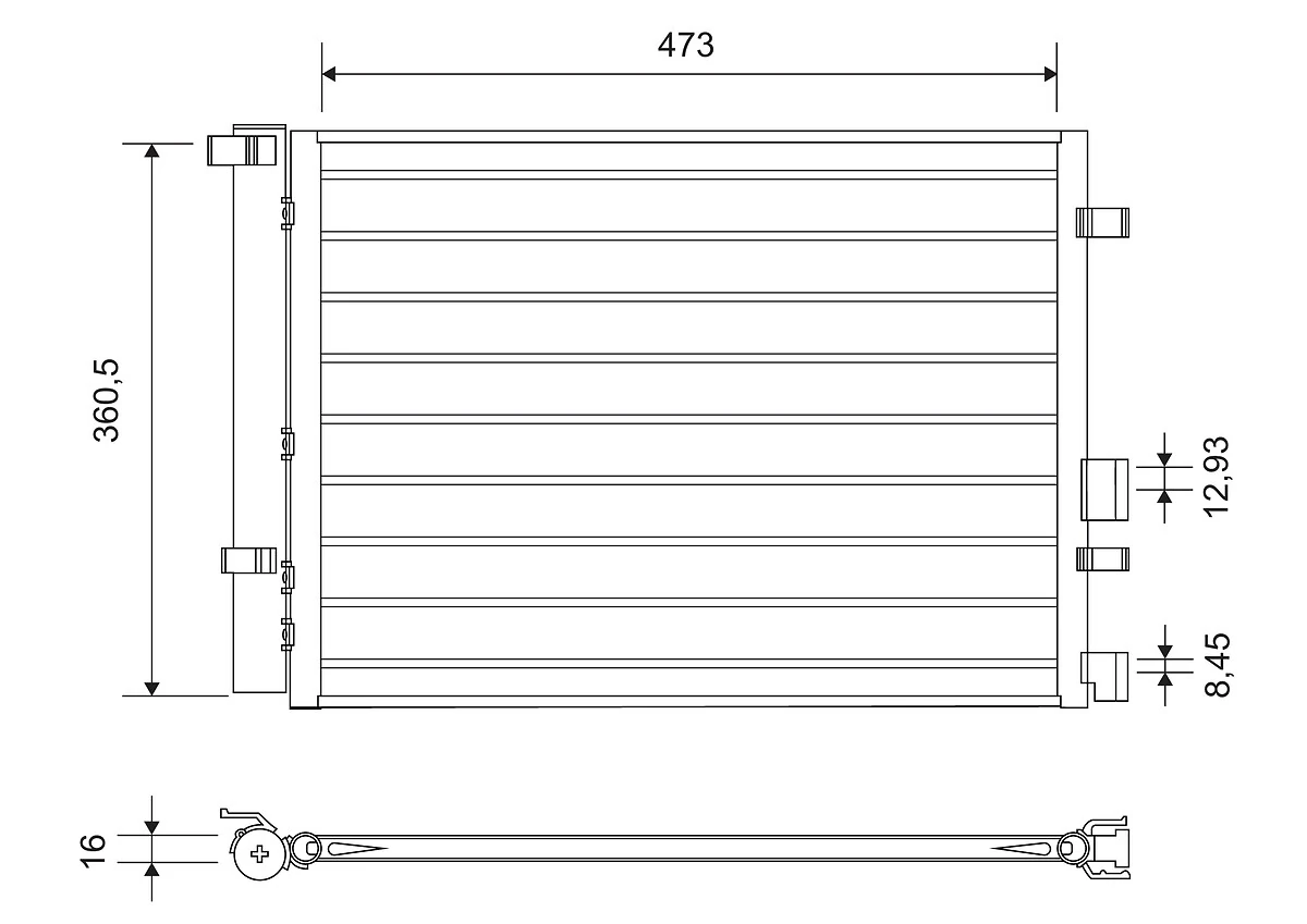 Condenser, air conditioning