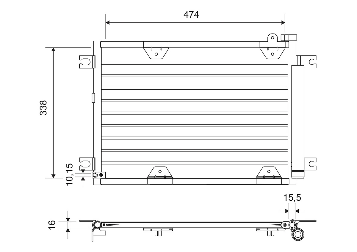 Condenser, air conditioning