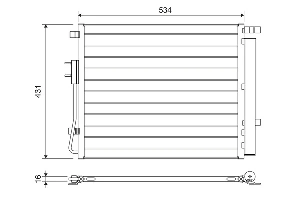 Condenser, air conditioning
