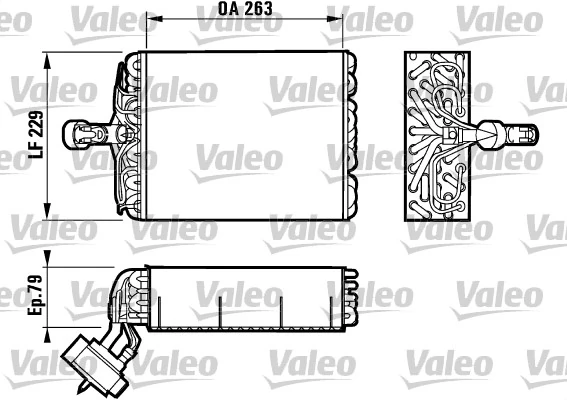 Evaporator, air conditioning