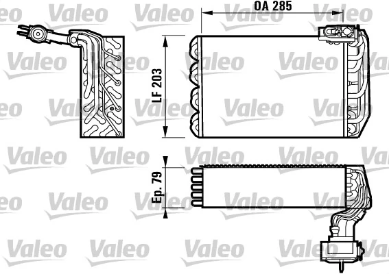 Evaporator, air conditioning