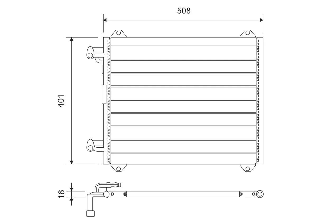 Condenser, air conditioning