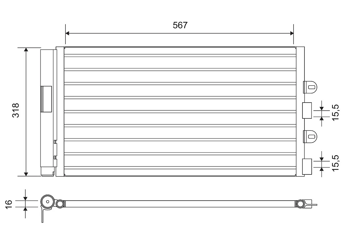 Condenser, air conditioning
