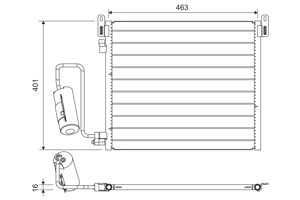 Condenser, air conditioning