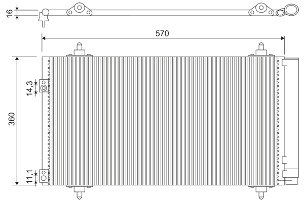 Condenser, air conditioning