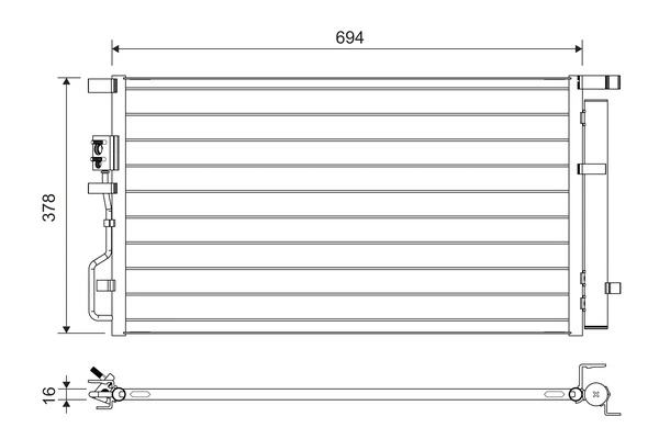 Condenser, air conditioning