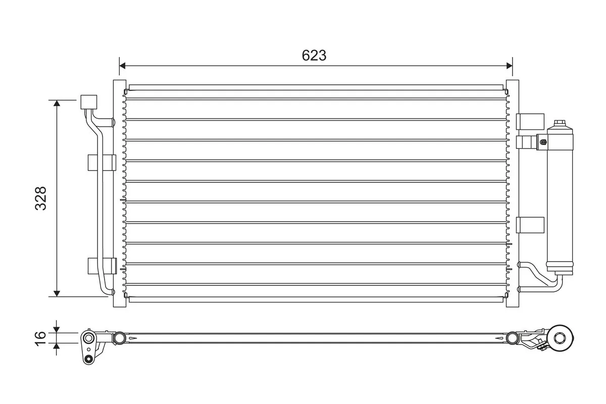 Condenser, air conditioning