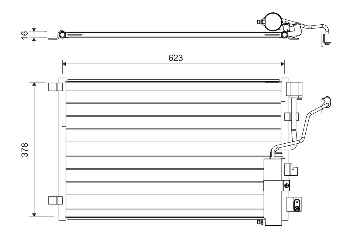 Condenser, air conditioning