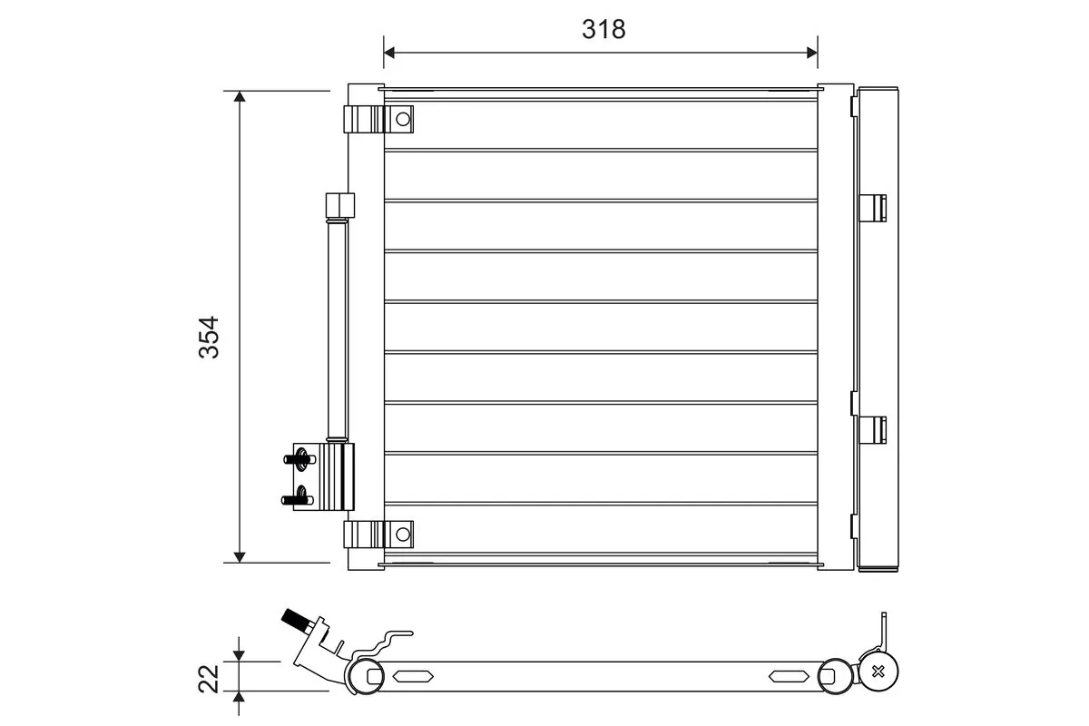 Condenser, air conditioning
