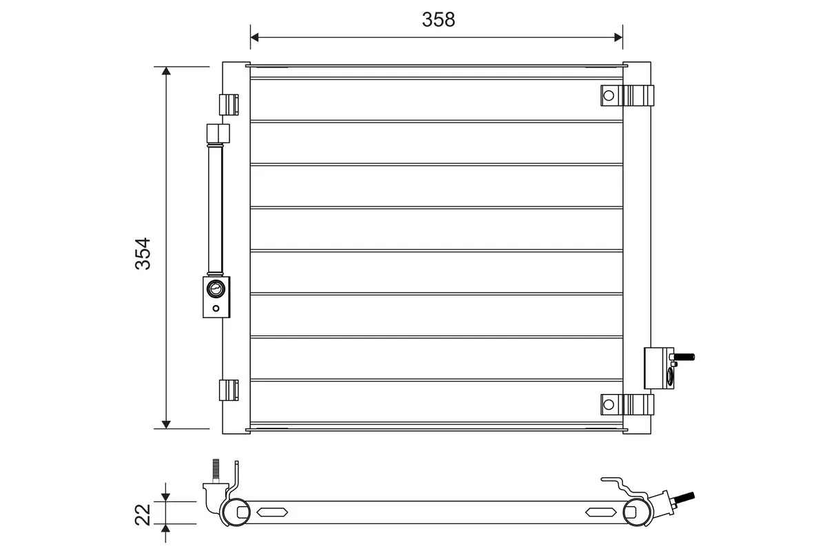 Condenser, air conditioning