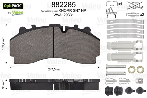 Brake Pad Set, disc brake