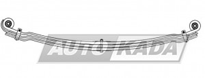 Spring MAN 3 leaves 160mm pack 9t 3x27 front