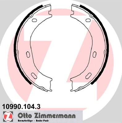 Brake Shoe Set, parking brake