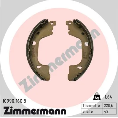 Brake Shoe Set, parking brake