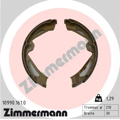 Brake Shoe Set, parking brake
