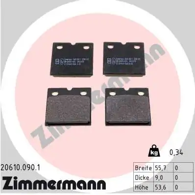 Brake Pad Set, disc parking brake