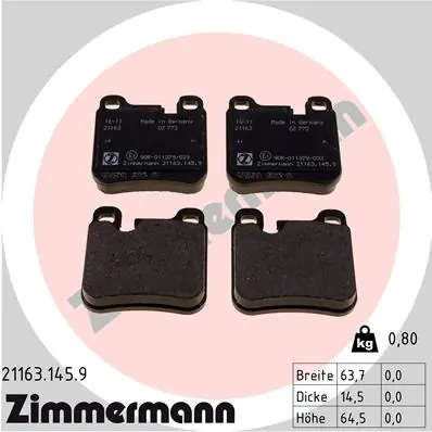 Brake Pad Set, disc brake