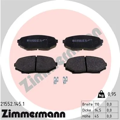 Brake Pad Set, disc brake