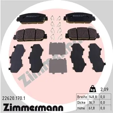 Brake Pad Set, disc brake