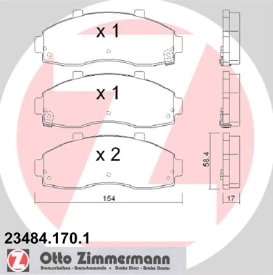 Brake Pad Set, disc brake