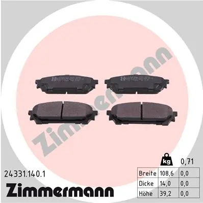 Brake Pad Set, disc brake