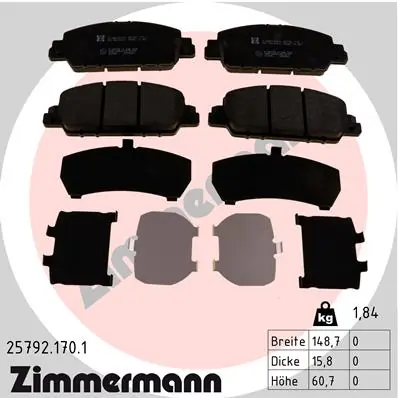 Brake Pad Set, disc brake
