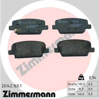 Brake Pad Set, disc brake