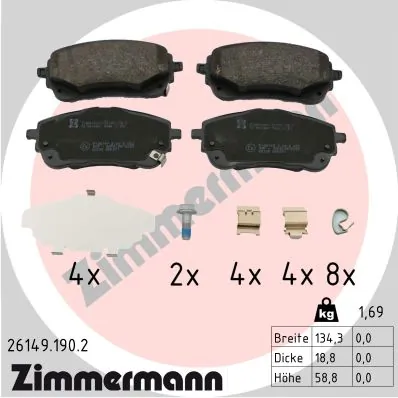 Brake Pad Set, disc brake