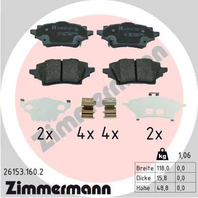 Brake Pad Set, disc brake