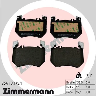 Brake Pad Set, disc brake