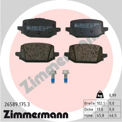 Brake Pad Set, disc brake