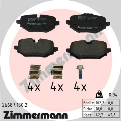 Brake Pad Set, disc brake