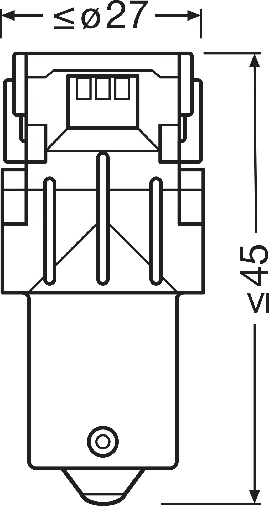 Bulb, direction indicator
