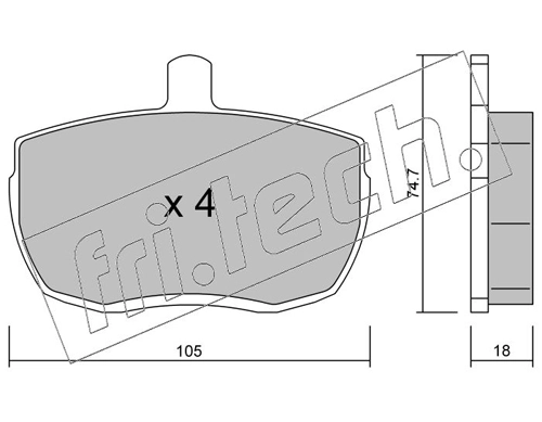 Brake Pad Set, disc brake