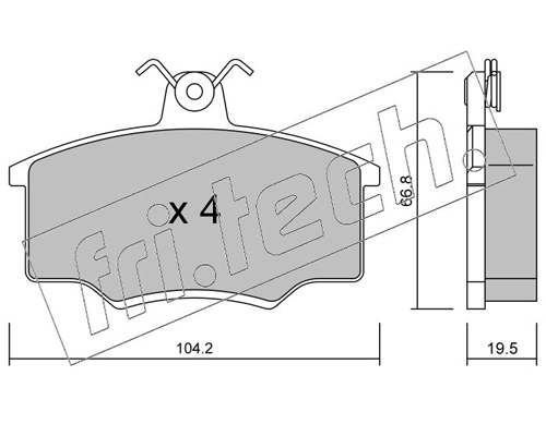 Brake Pad Set, disc brake