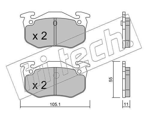 Brake Pad Set, disc brake