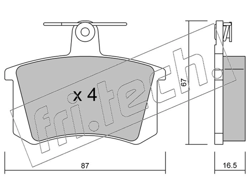 Brake Pad Set, disc brake