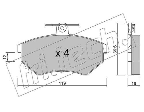 Brake Pad Set, disc brake
