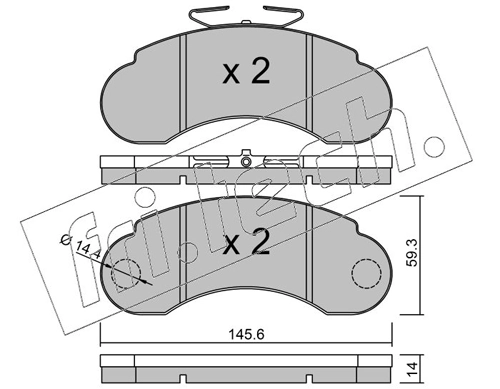 Brake Pad Set, disc brake