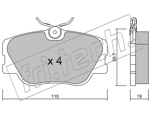 Brake Pad Set, disc brake