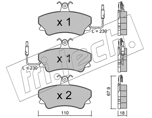 Brake Pad Set, disc brake