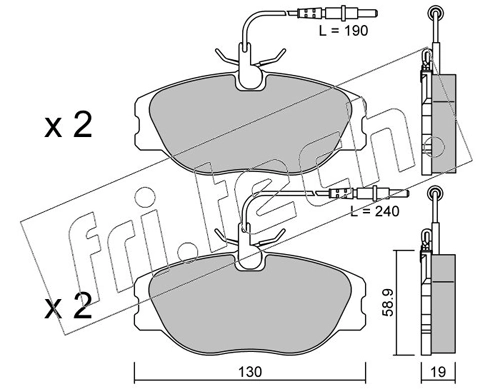 Brake Pad Set, disc brake