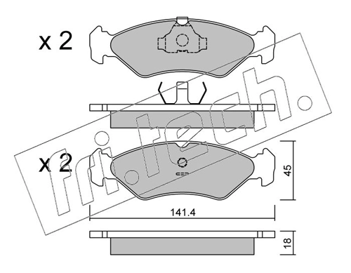 Brake Pad Set, disc brake